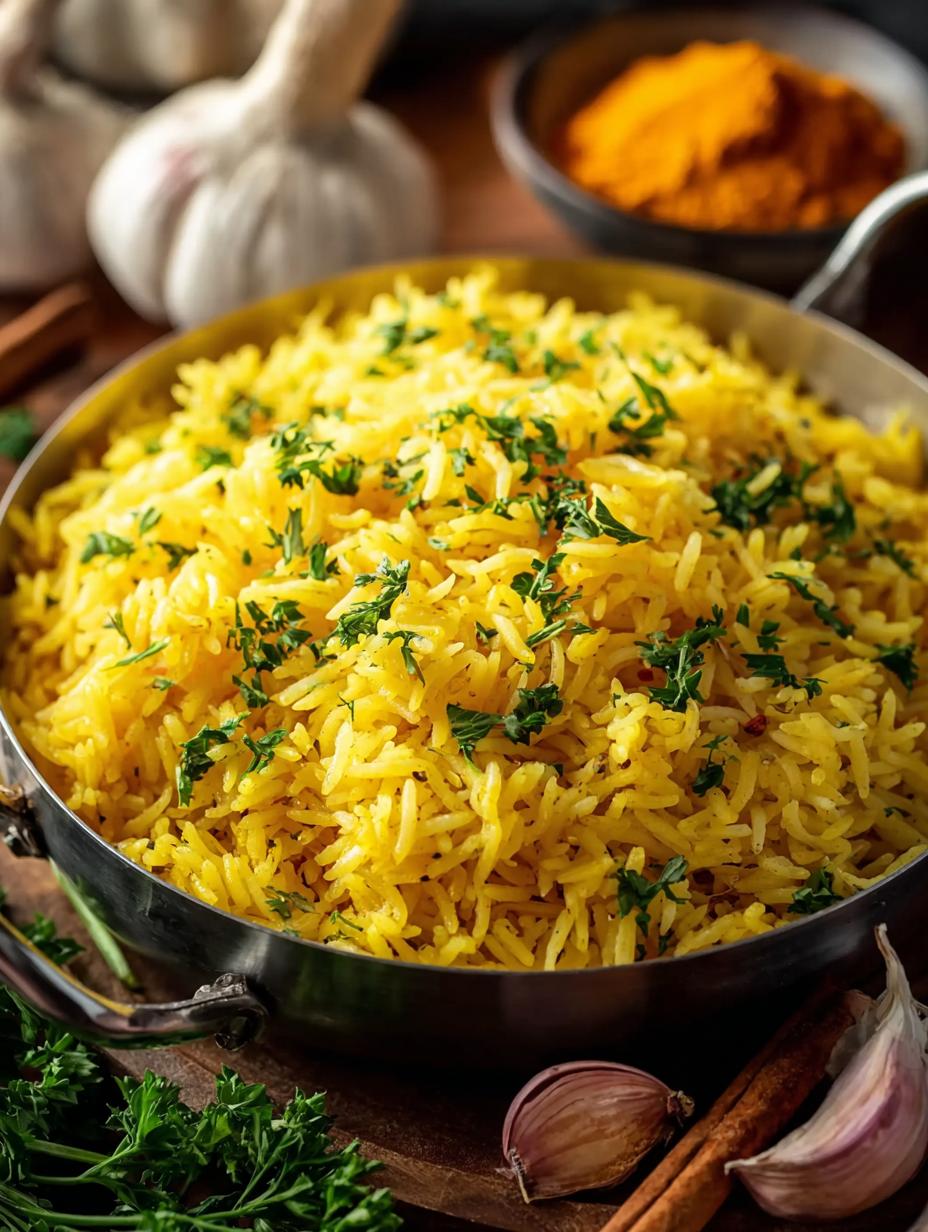 Garlic Turmeric Rice: 5 Reasons to Love This Dish - Garlic Turmeric Rice - main visual representation