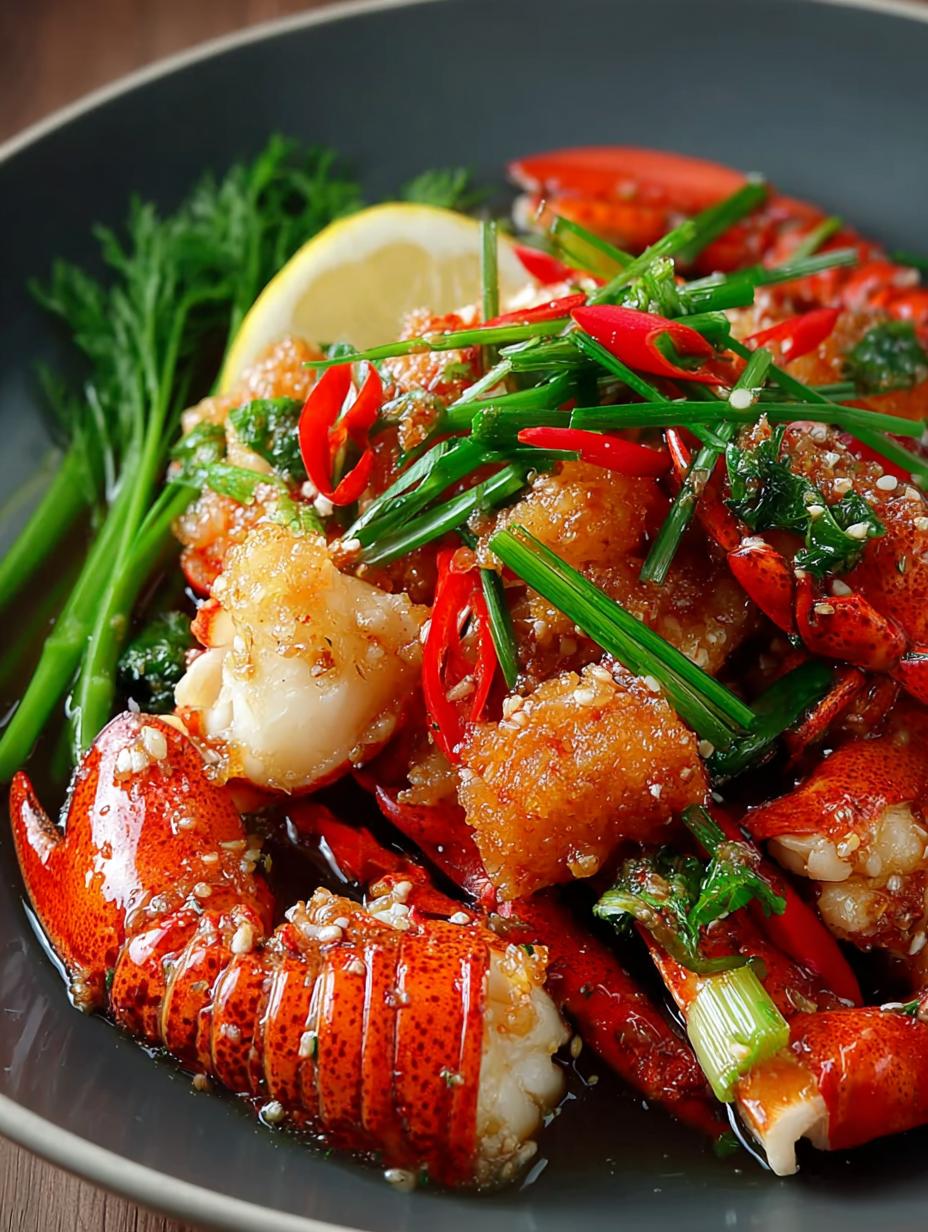 Ginger Scallion Lobster: 7 Steps to Flavorful Delight 4 Ginger Scallion Lobster: 7 Steps to Flavorful Delight - Ginger Scallion Lobster - main visual representation