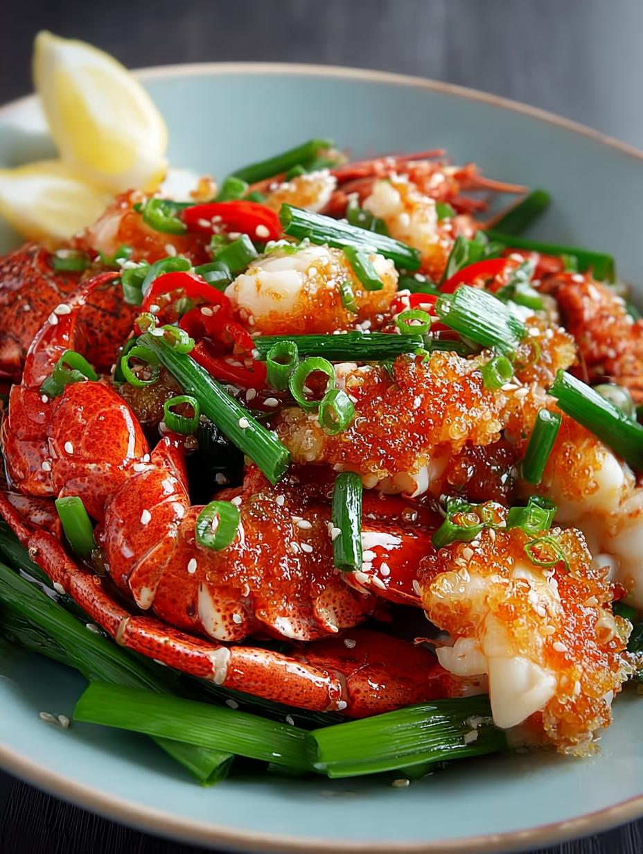 Ginger Scallion Lobster: 7 Steps to Flavorful Delight 5 Ginger Scallion Lobster: 7 Steps to Flavorful Delight - Ginger Scallion Lobster - additional detail