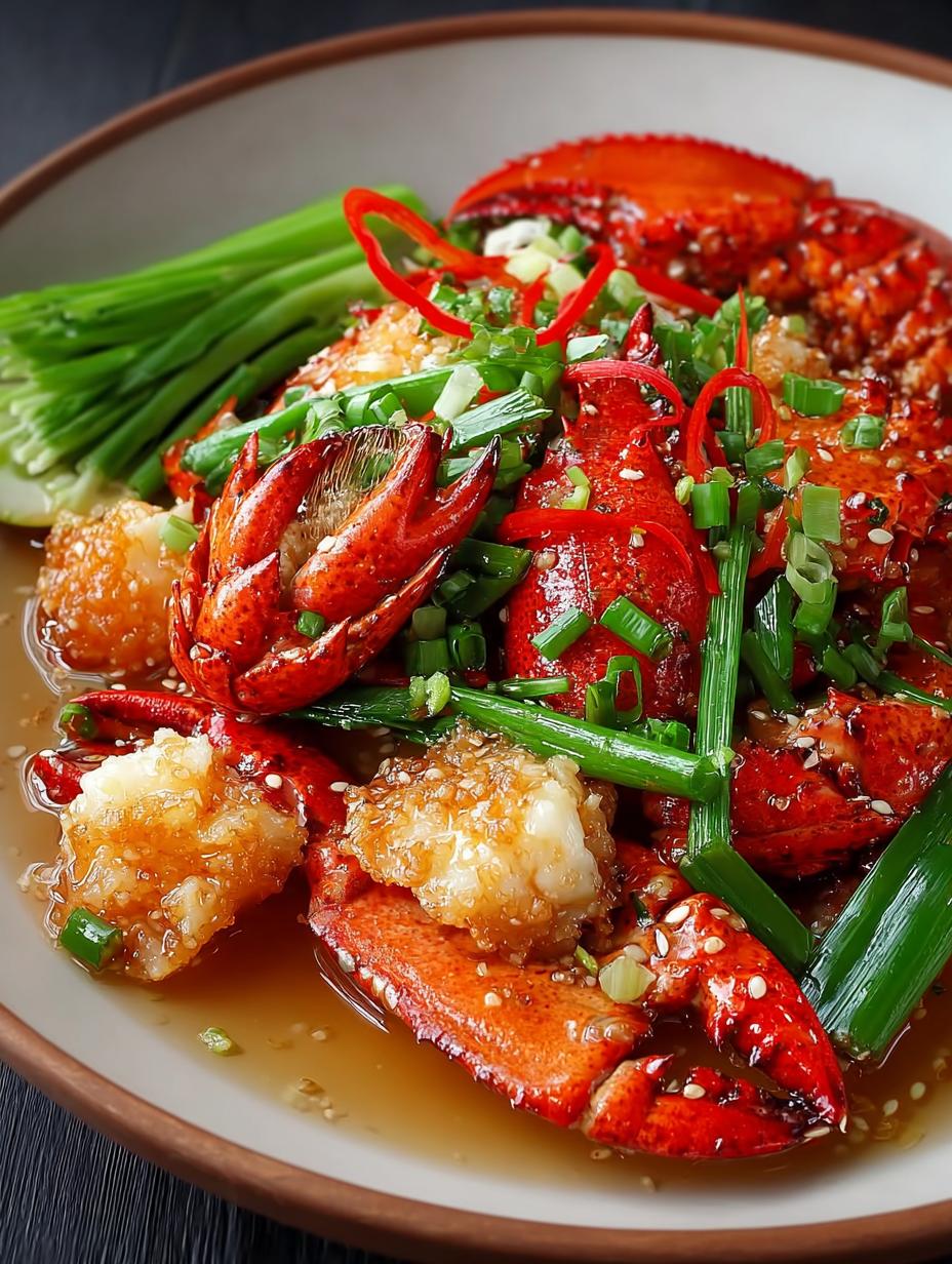 Ginger Scallion Lobster