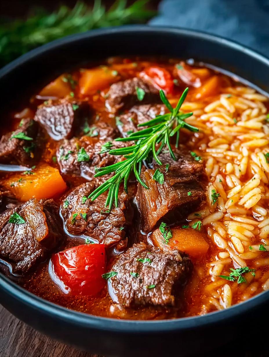 Giouvetsi Greek Beef Stew