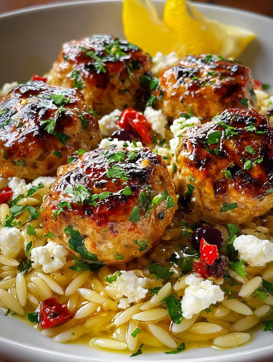 Greek Chicken Meatballs with Orzo: 7 Flavorful Steps - Greek Chicken Meatballs with - main visual representation