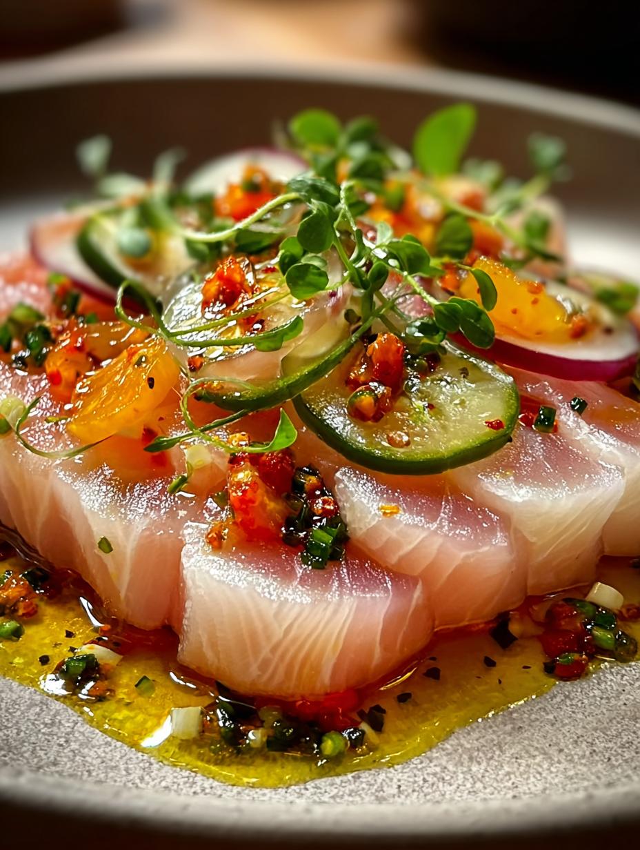Hamachi Crudo with Yuzu
