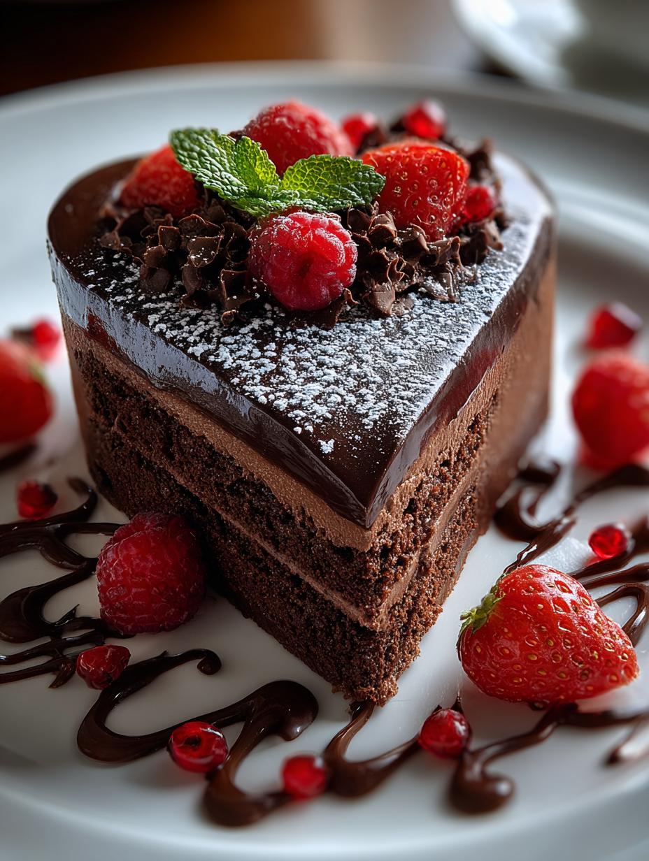 Heart Shaped Chocolate Cake: 7 Steps to Pure Romance - Heart Shaped Chocolate Cake - additional detail