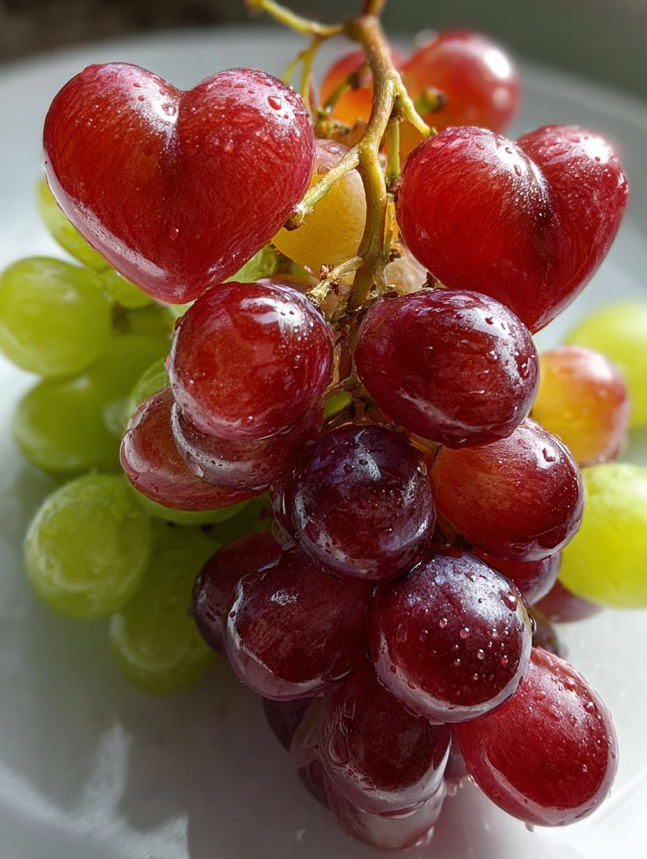 Heart Shaped Grapes Delightful
