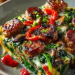 Hearty Sausage Spinach Mushroom