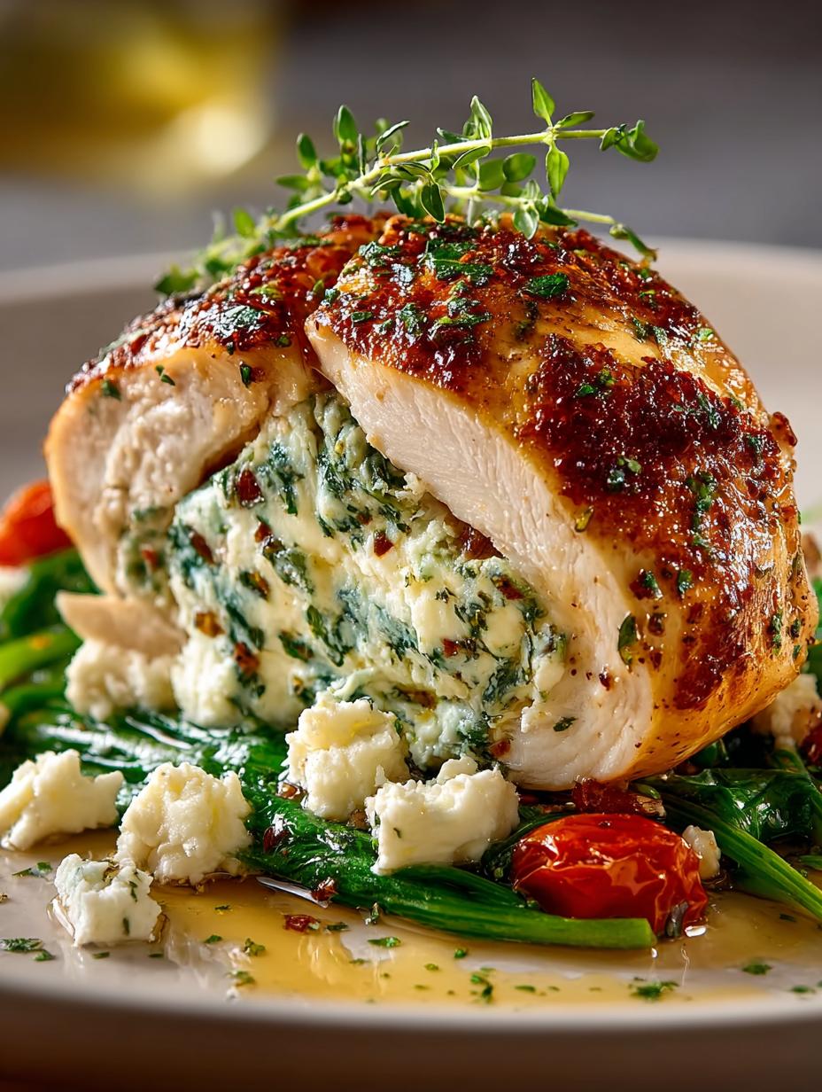 Delicious Herbed Ricotta Stuffed Chicken Rolls - Herbed Ricotta Stuffed Chicken - main visual representation