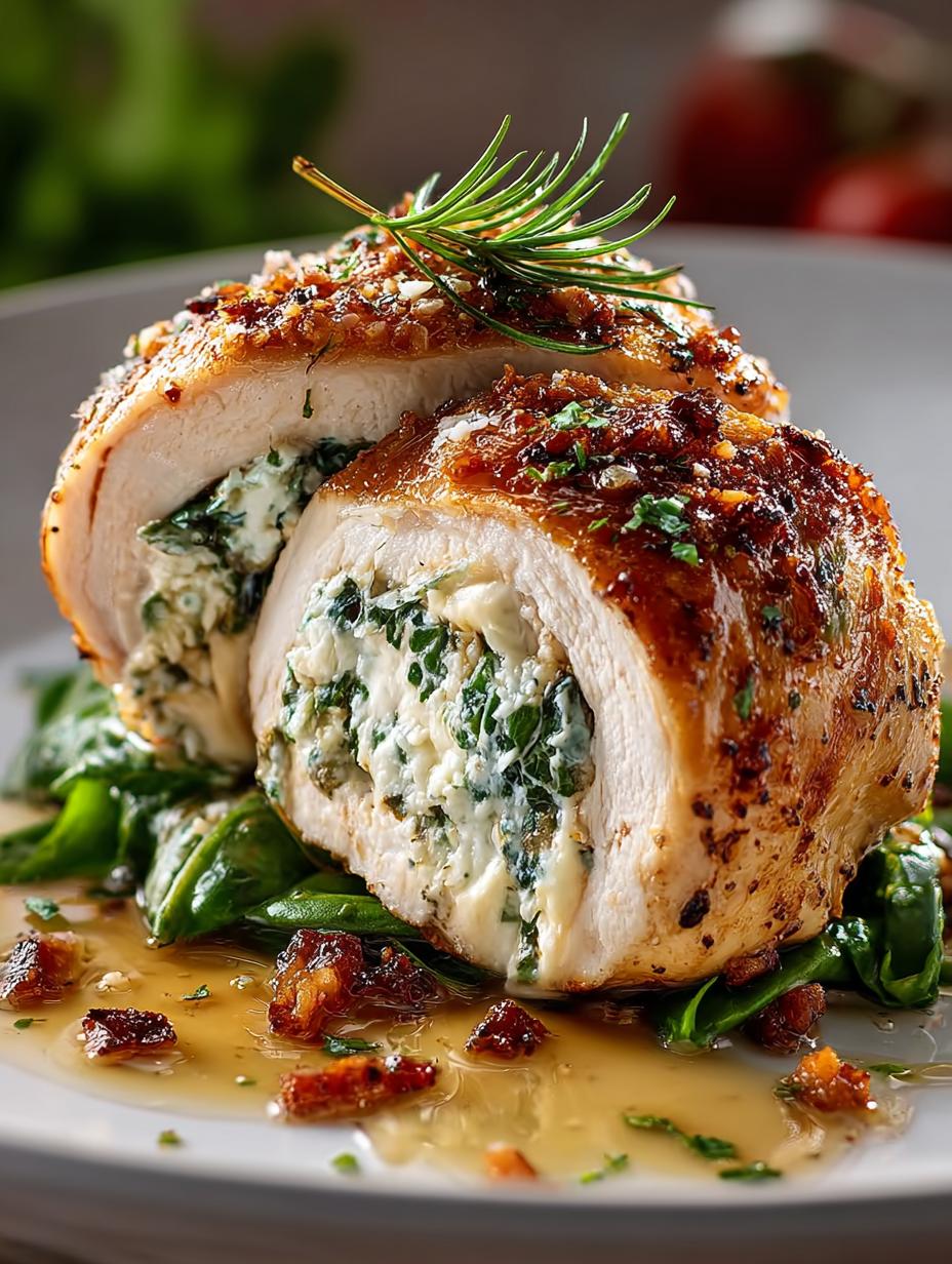 Herbed Ricotta Stuffed Chicken