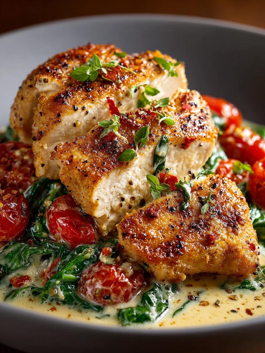 High Protein Tuscan Chicken: 5 Delicious Secrets - High Protein Tuscan Chicken - additional detail