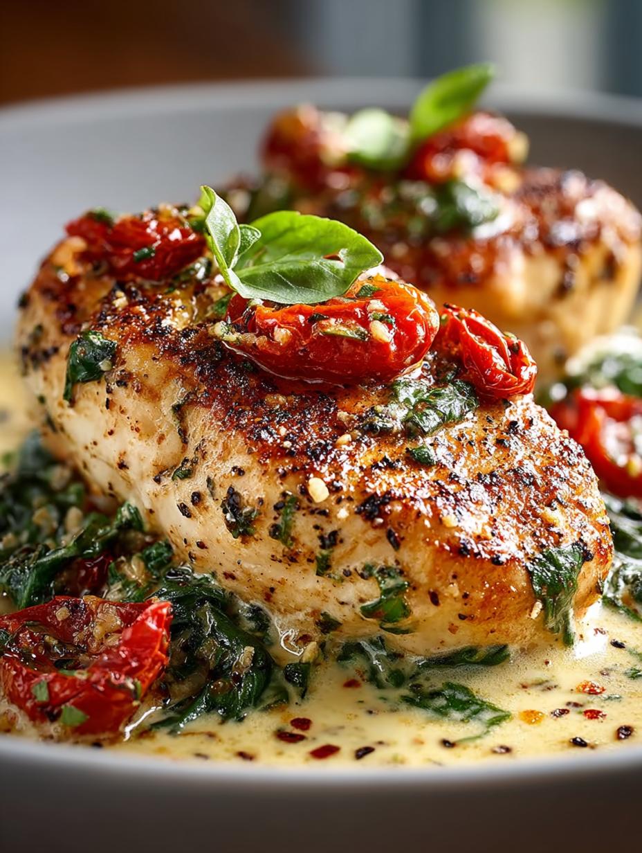 High Protein Tuscan Chicken