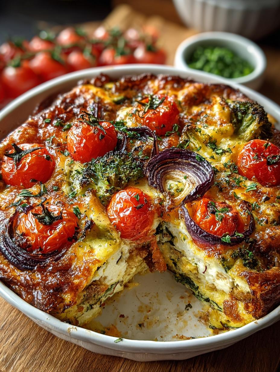 Delicious High Protein Veggie Bake in 45 Minutes - High Protein Veggie Bake - main visual representation