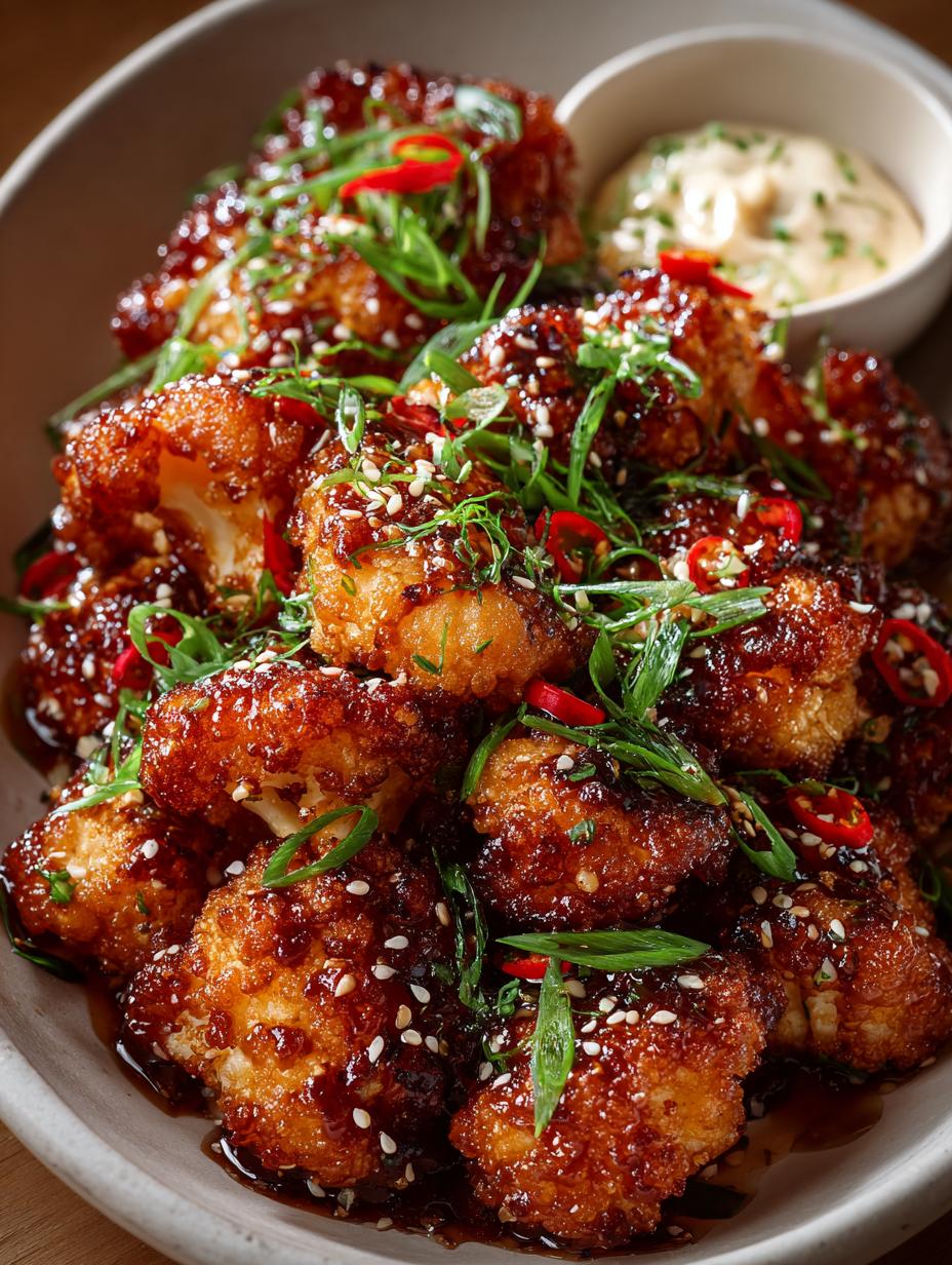 Honey Chili Cauliflower Wings