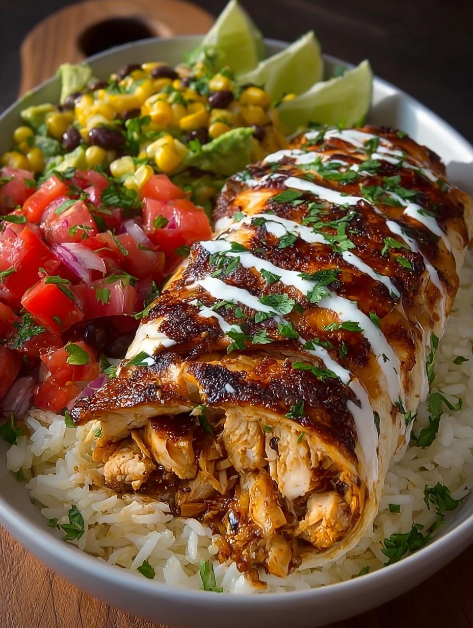 Honey Lime Chicken Burrito