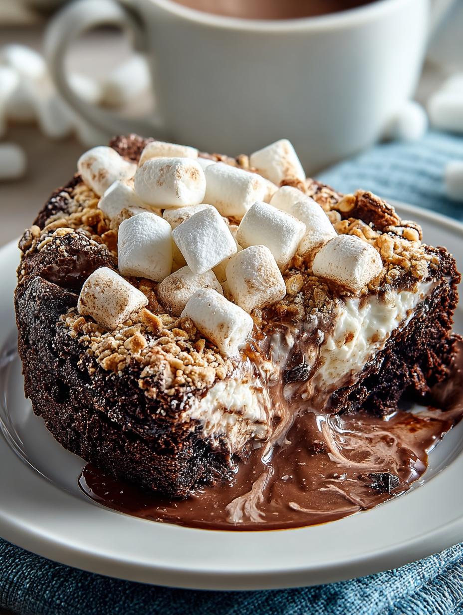 Delicious Hot Chocolate Marshmallow Dump Cake Recipe - Hot Chocolate Marshmallow Dump - main visual representation