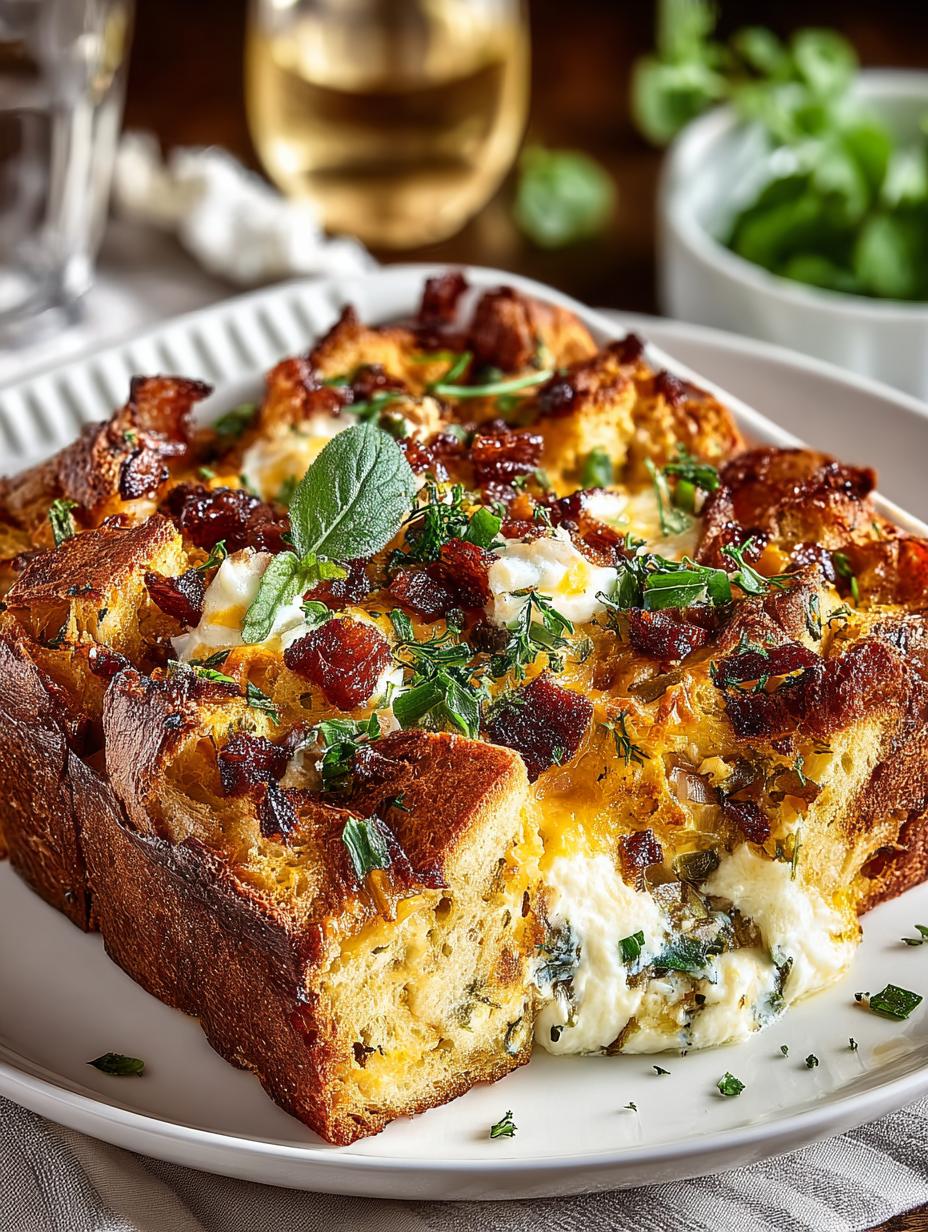 Irresistible Breakfast Strata Flavorful