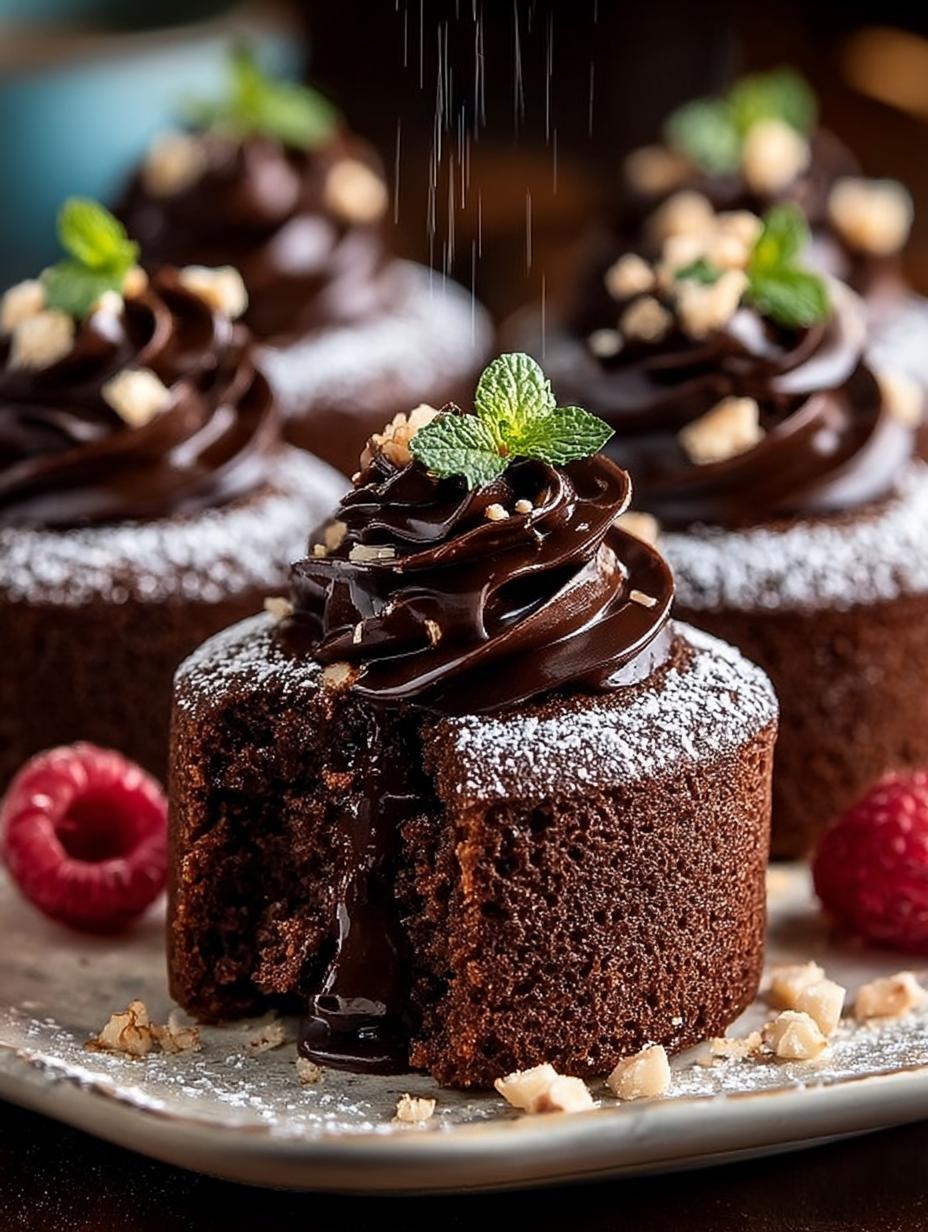 Irresistible Mini Chocolate Cakes: 12 Delightful Bites - Irresistible Mini Chocolate Cakes - additional detail