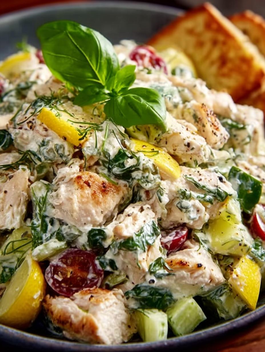 Lemon Basil Chicken Salad