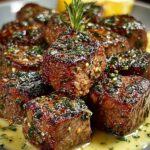 Lemon Butter Steak Cubes
