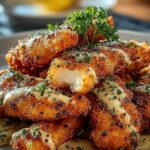 Lemon Garlic Chicken Strips