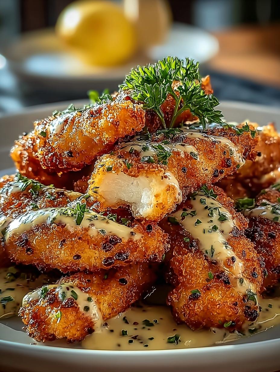 Lemon Garlic Chicken Strips
