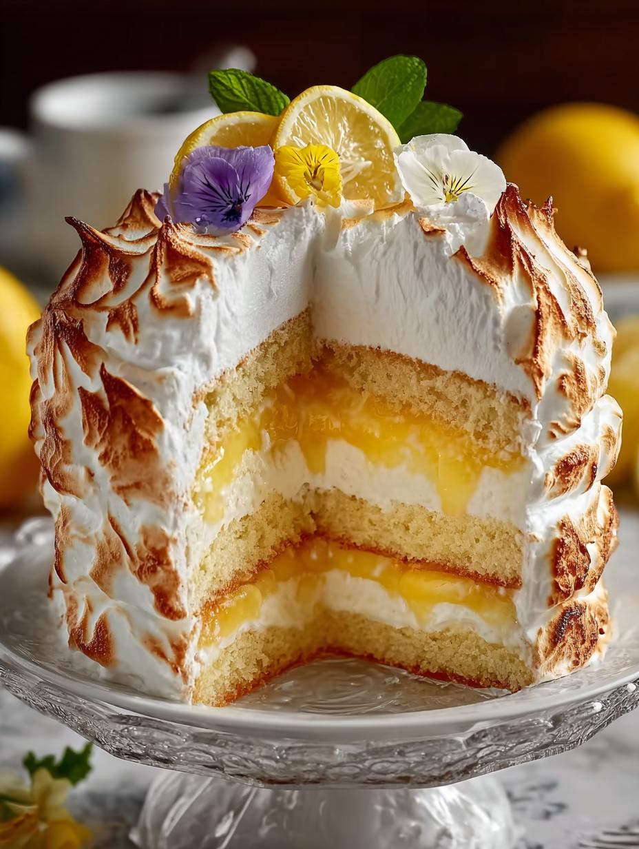Lemon Meringue Layer Cake