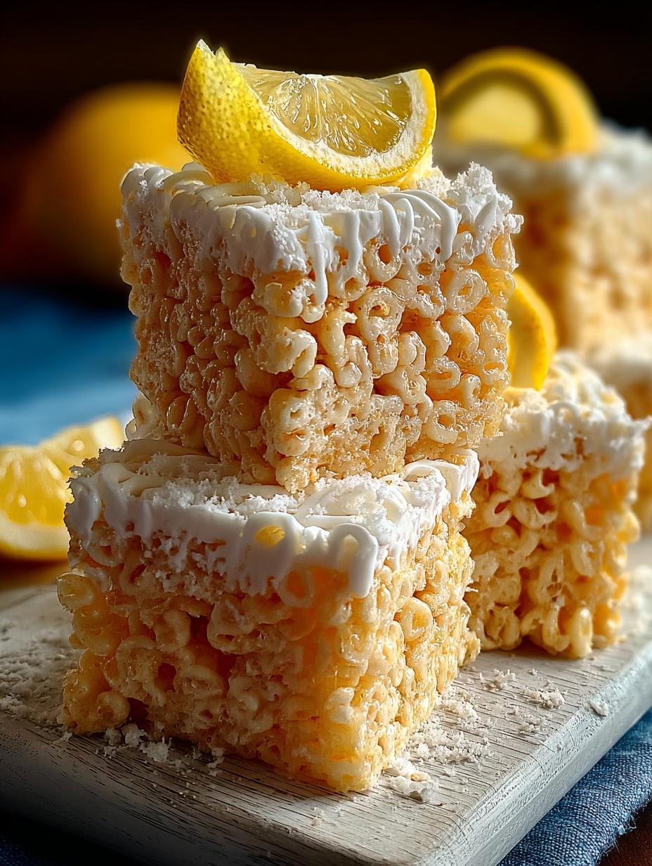 Lemon Rice Krispy Treats