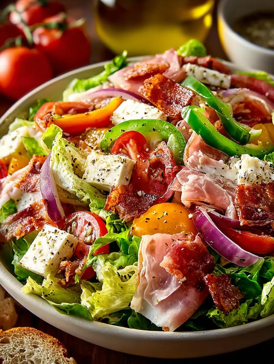 Loaded Italian Sub Salad: 5 Bold Ingredients to Try 5 Loaded Italian Sub Salad: 5 Bold Ingredients to Try - Loaded Italian Sub Salad - additional detail