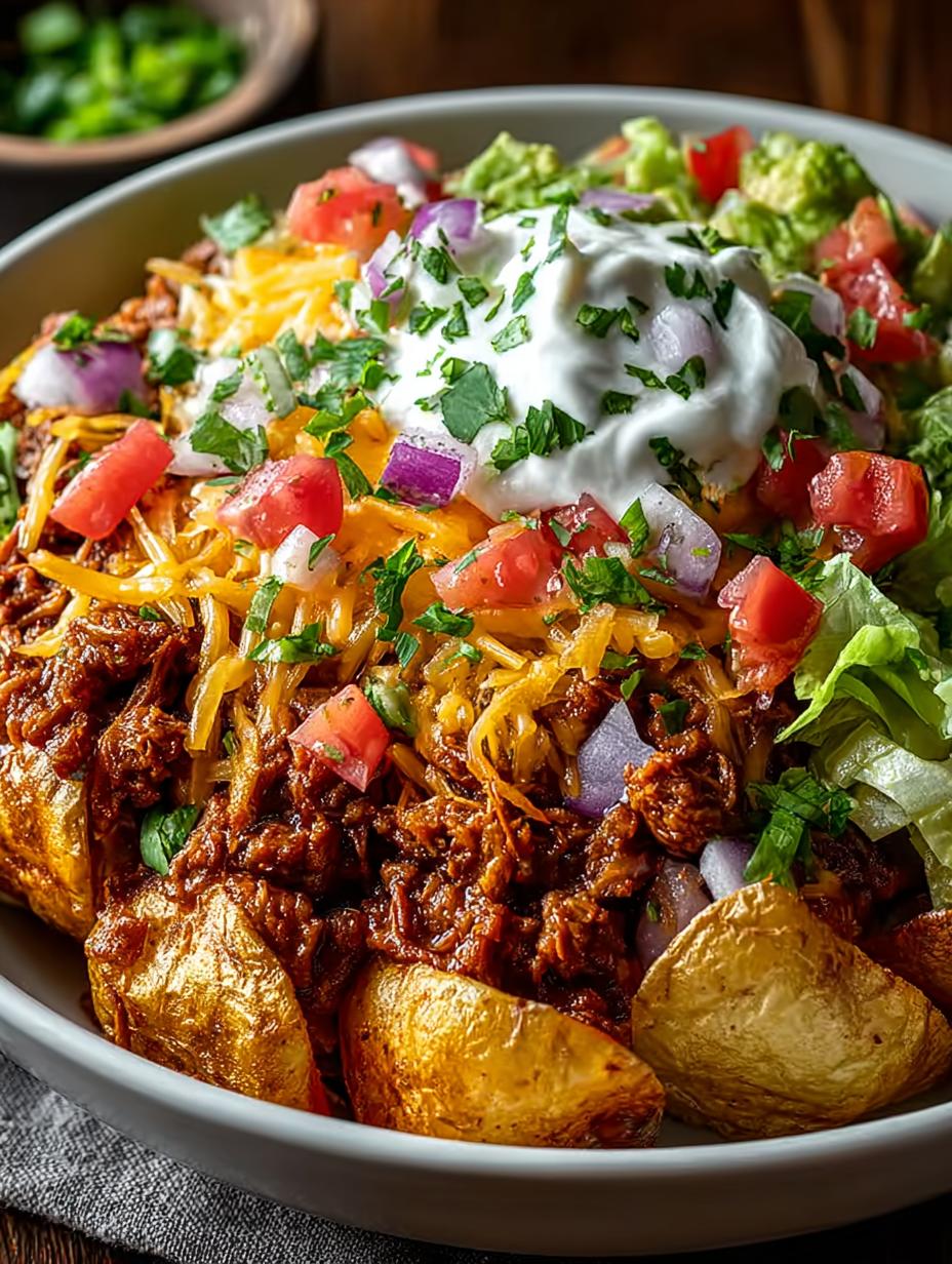 Loaded Potato Taco Bowls