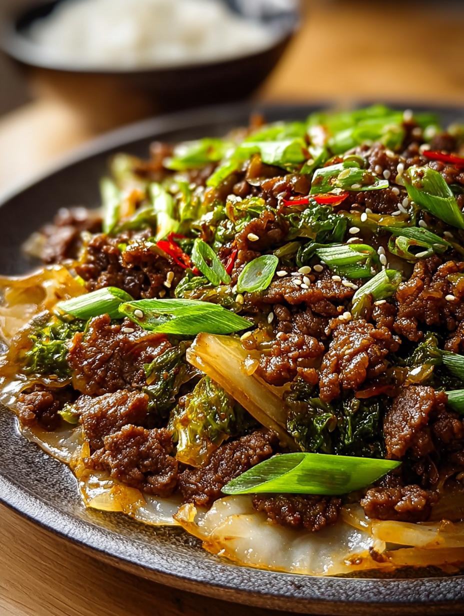 Low Carb Mongolian Ground Beef Stir-Fry Recipe 4 Low Carb Mongolian Ground Beef Stir-Fry Recipe - Low Carb Mongolian Ground - additional detail