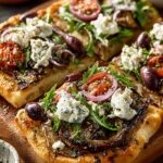 Mediterranean Flatbread Pizza Flavorful