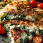 Mediterranean Quesadillas Spinach Feta