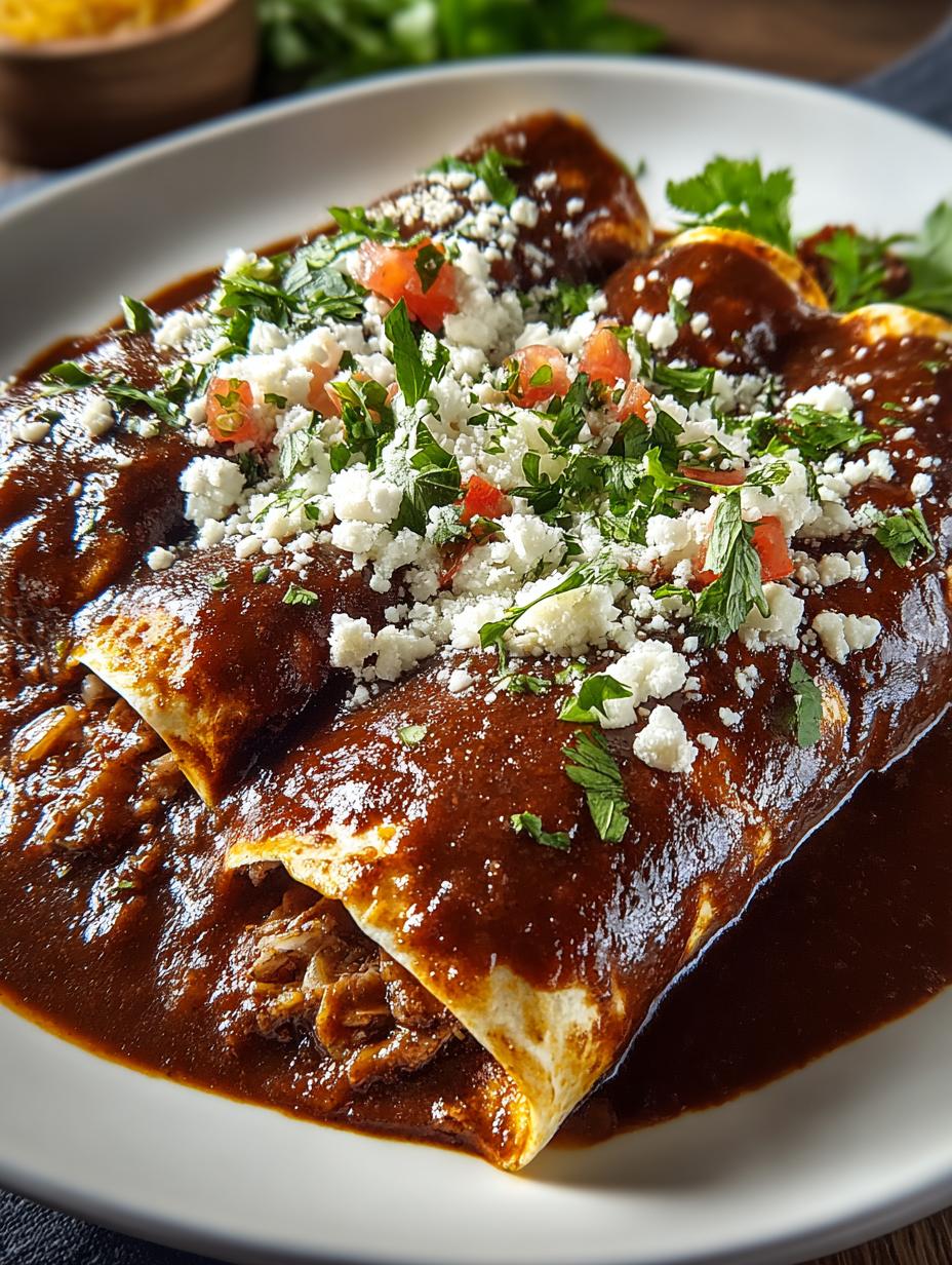 Delicious Mexican Mole Enchiladas to Savor and Enjoy - Mexican Mole Enchiladas - main visual representation