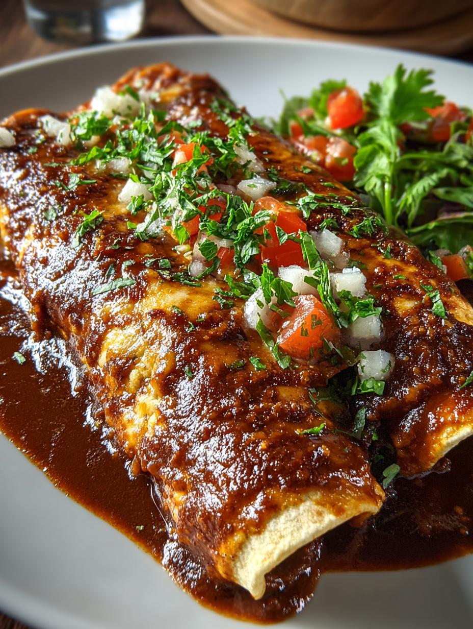 Delicious Mexican Mole Enchiladas to Savor and Enjoy - Mexican Mole Enchiladas - additional detail