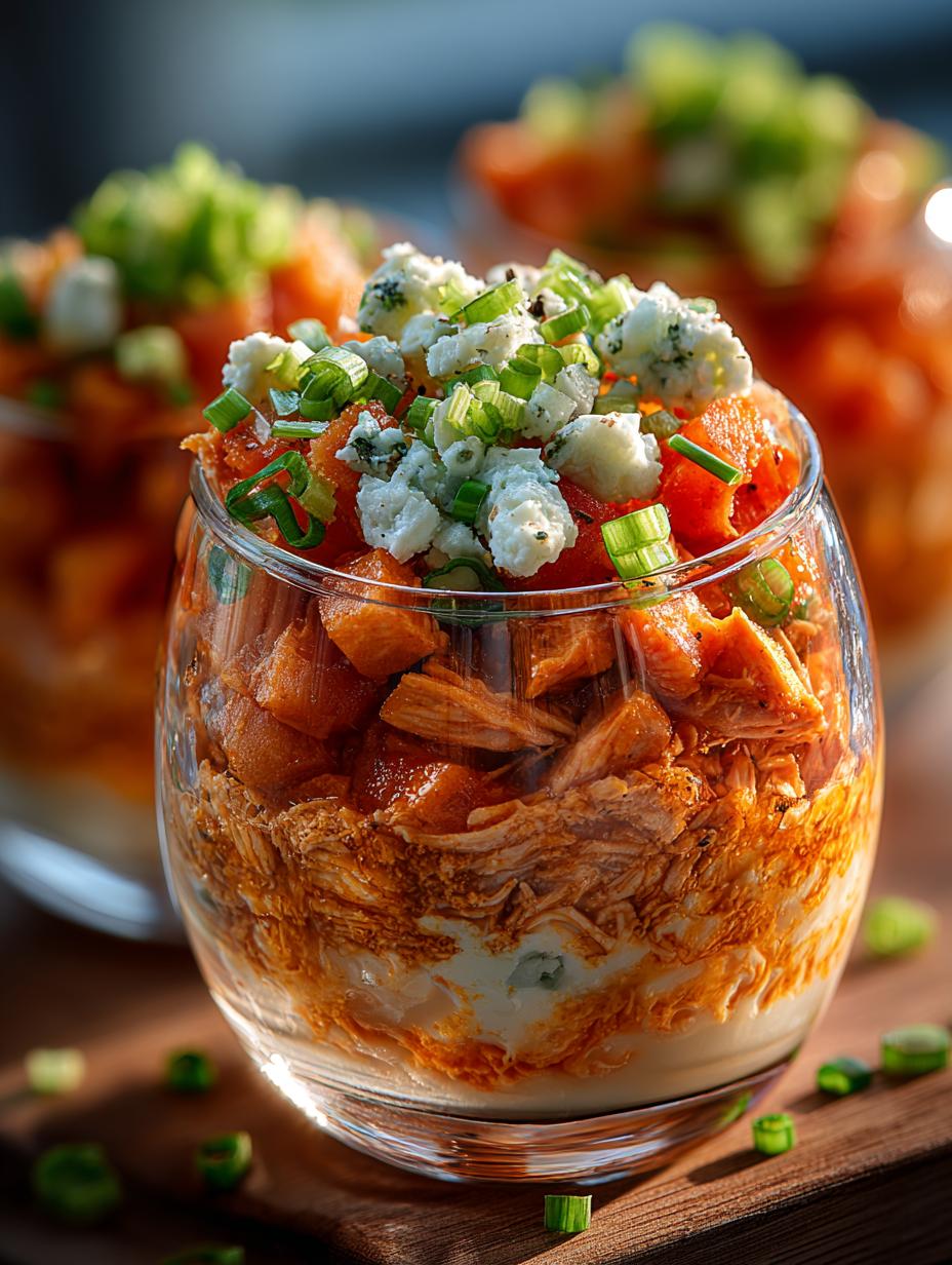 Mini Buffalo Chicken Salsa