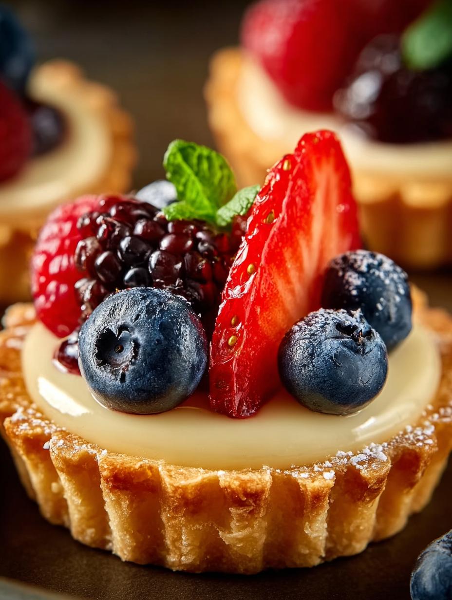Mini Fruit Tarts with Pastry Cream: 12 Irresistible Bites - Mini Fruit Tarts with - main visual representation