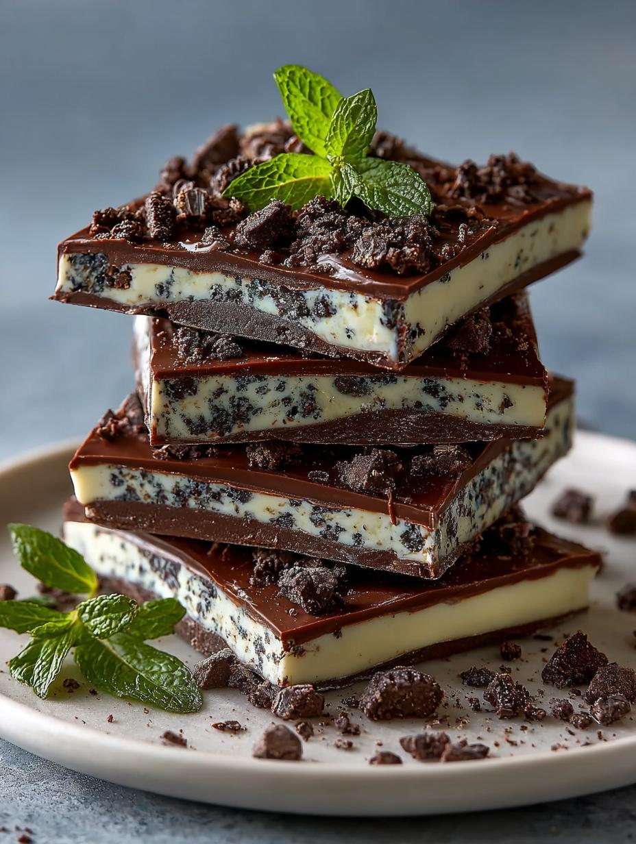 Mint Oreo Bark Must Try for a Delicious Dessert Treat - Mint Oreo Bark Must - additional detail