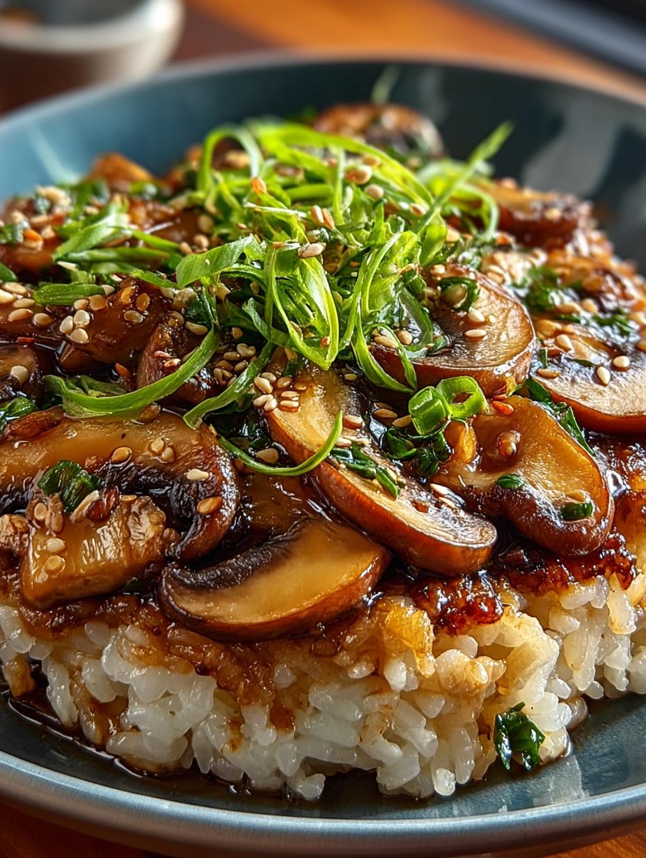 Miso Mushroom Crispy Rice