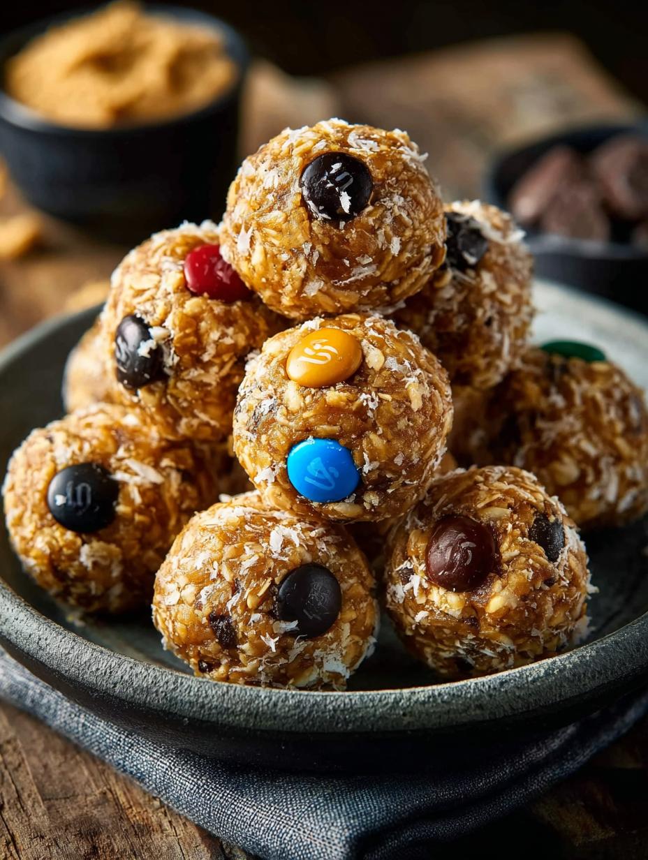 Delicious Monster Cookie Protein Balls for Energy Boost 4 Delicious Monster Cookie Protein Balls for Energy Boost - Monster Cookie Protein Balls - main visual representation