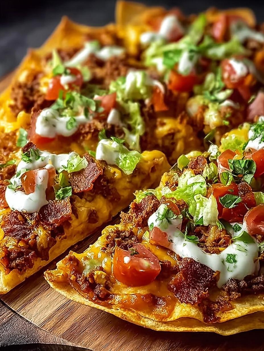 Nacho Pizza with Queso