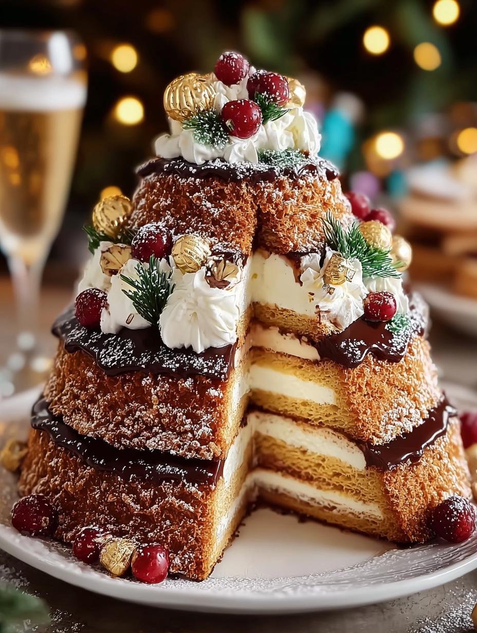 Pandoro Christmas Tree Cake: 5 Festive Decorating Ideas - Pandoro Christmas Tree Cake - additional detail