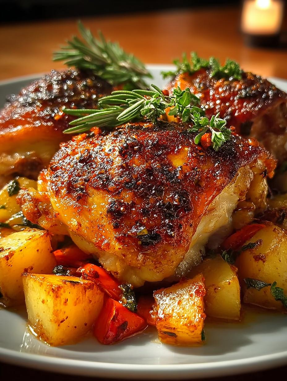 Paprika Roasted Chicken Thighs
