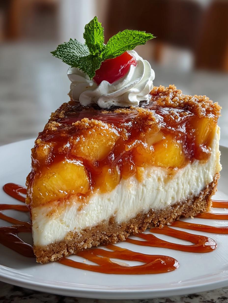 Peach Cobbler Cheesecake Fusion
