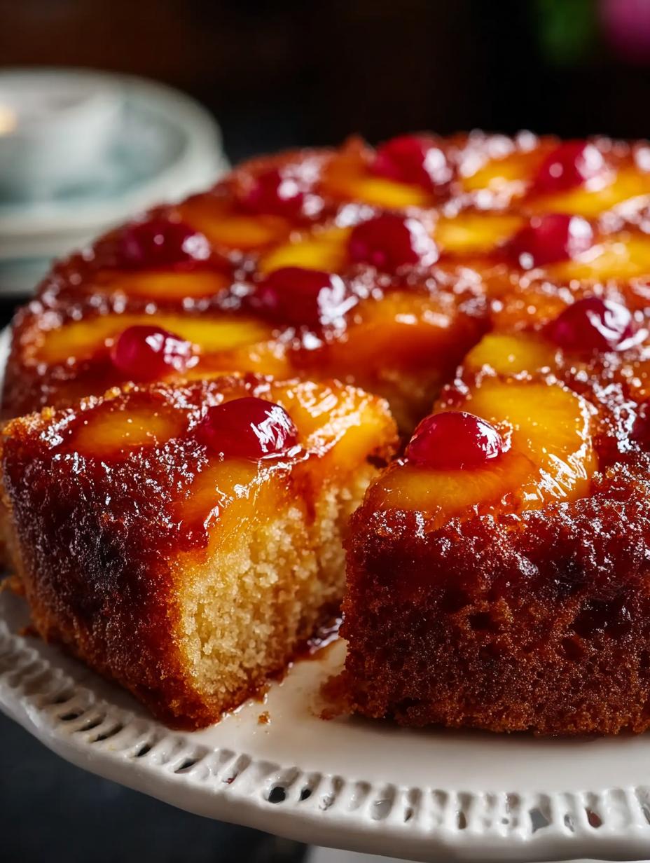 Delicious Peach Upside Down Cake Recipe to Savor - Peach Upside Down Cake - additional detail
