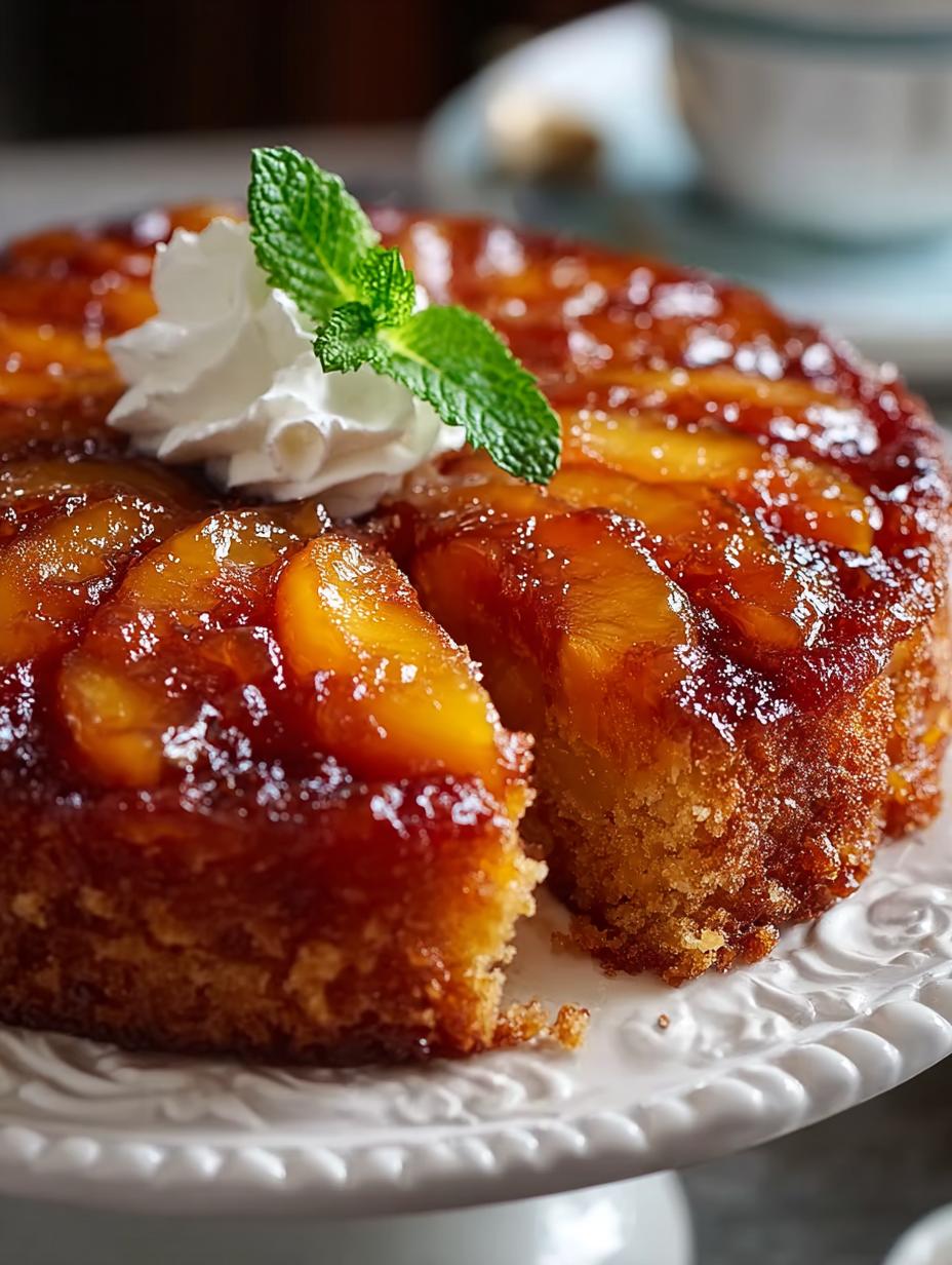 Peach Upside Down Cake
