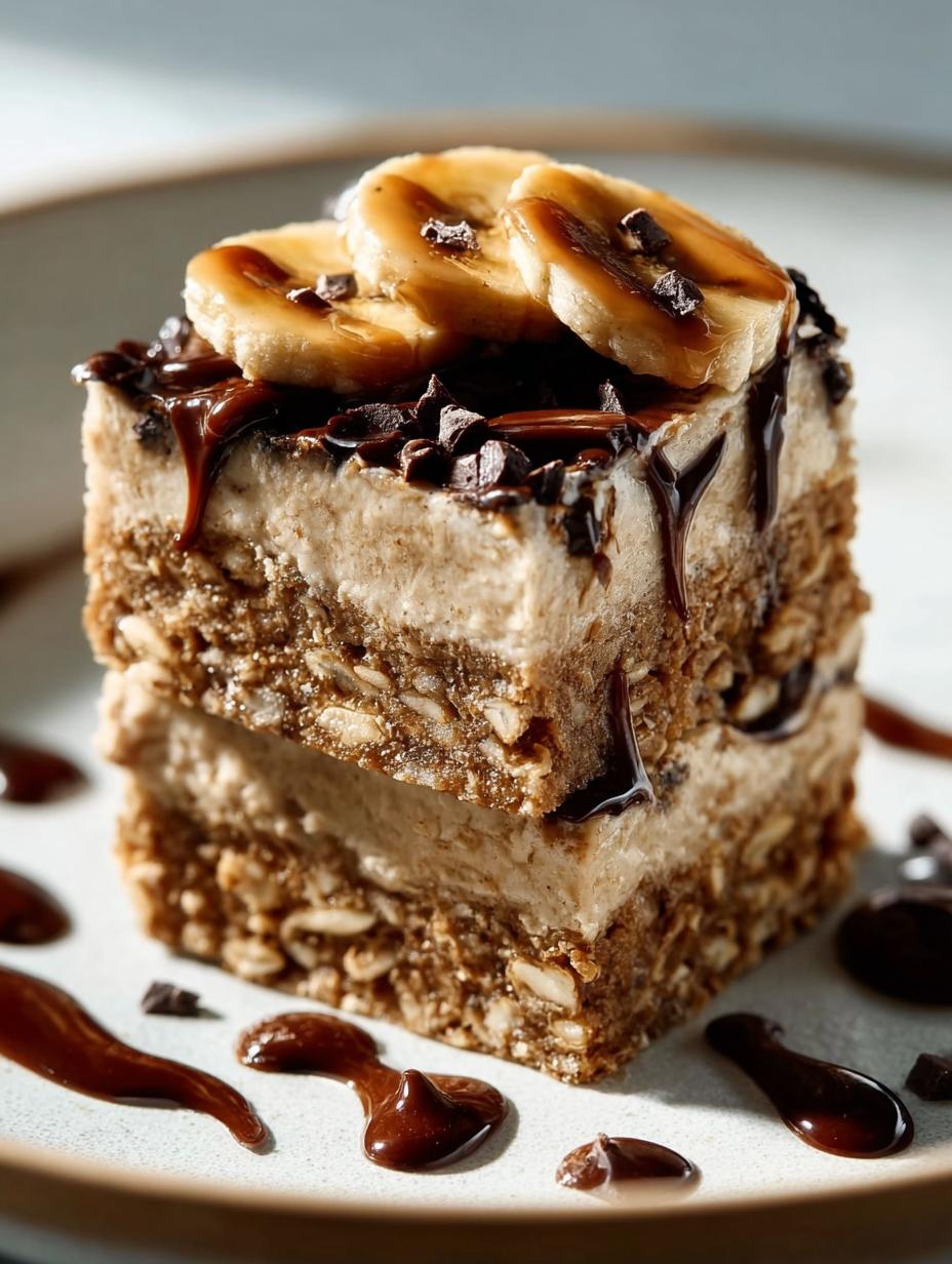 Peanut Butter Banana Chocolate Chip Oatmeal Bars to Savor - Peanut Butter Banana Chocolate - main visual representation