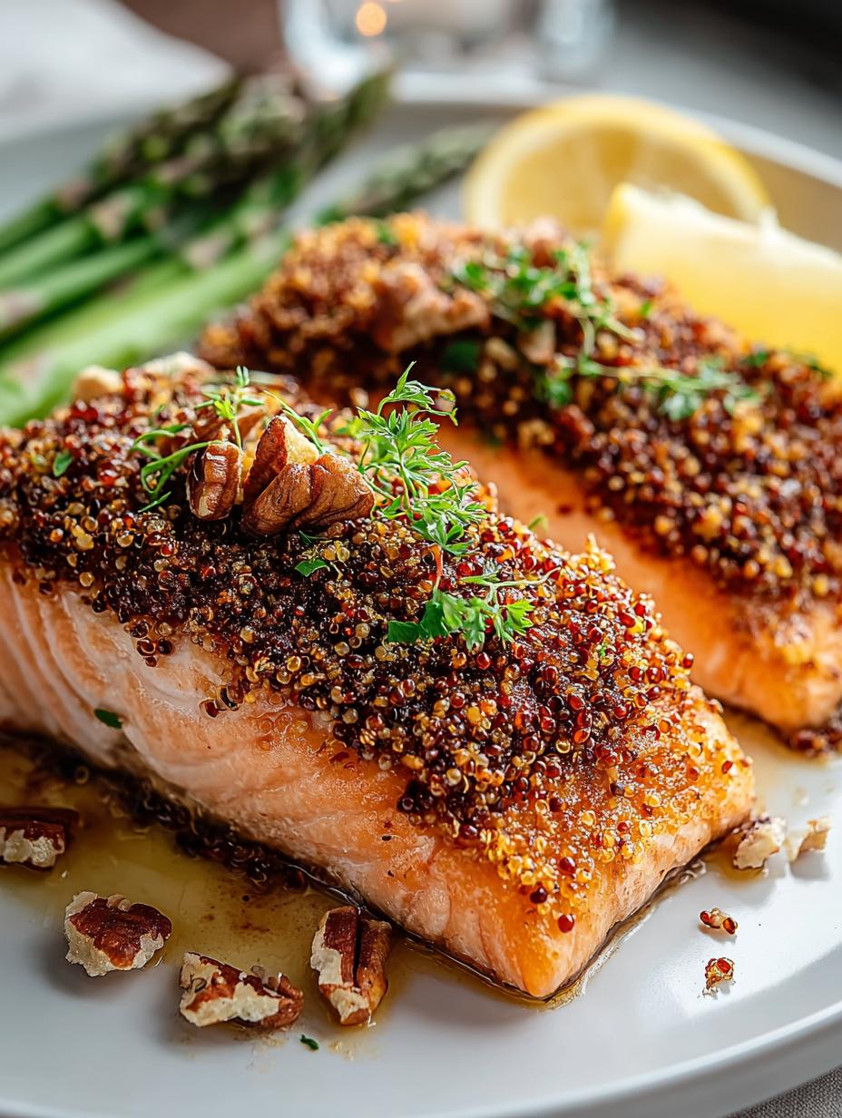 Delicious Pecan Crusted Salmon Recipe for Dinner - Pecan Crusted Salmon - additional detail