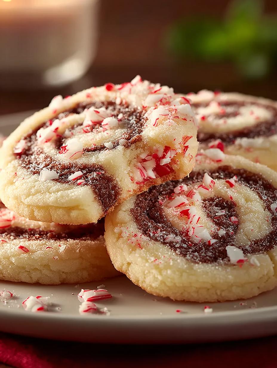 Peppermint Swirl Cookies For