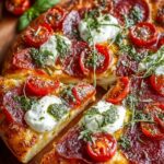Pepperoni Burrata Pizza with