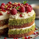 Pistachio Christmas Cake