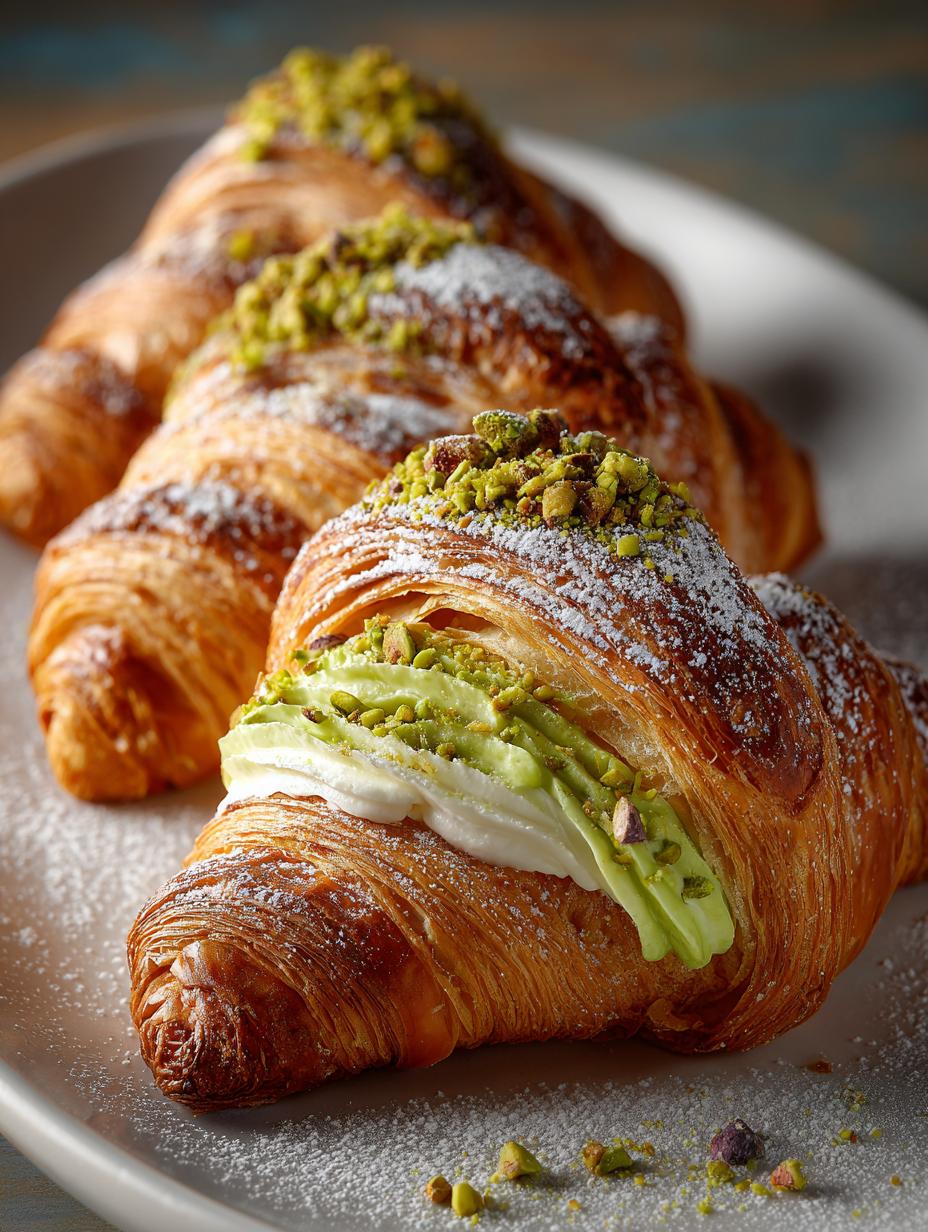 Decadent Pistachio Cream Croissant Recipe You’ll Love - Pistachio Cream Croissant Decadent - main visual representation